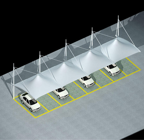 膜結構汽車(chē)停車(chē)棚