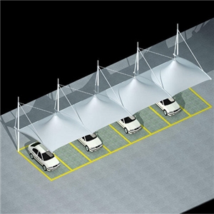 膜結構汽車(chē)停車(chē)棚