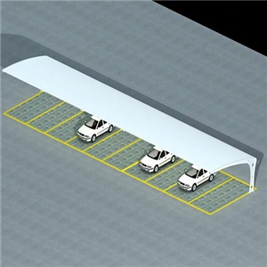 膜結構汽車(chē)停車(chē)棚